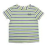 【SiShuNon/SKAPE】ボーダーTシャツ エスケープ カラフル ボーダー 半袖Tシャツ 120 8 グリーン
