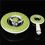 2pcs abs green bathroom round spray hand held showers 220\/120mm