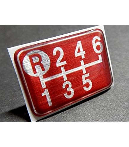 テンペナンス様 Amazon | Tuningfan シフトパターン エンブレム レッド 左下R 6