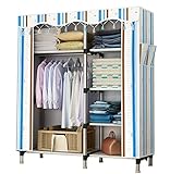 カーテン式クローゼット 綺麗なタッセル飾り 25mm極太フレーム 耐荷重抜群 幅130*奥行45*髙172cm 省スペース 大容量 衣類収納 衣装ケース (02#)