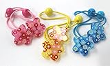 子供用髪留め ヘアバンド ヘアゴム CS-4 組の色違いを3セット分 お花畑3種