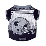 NFLダラス・カウボーイズペットパフォーマンスTシャツ、ミディアム
