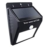 MEIKEE 壁掛けライト ソーラーライト人感センサー 20LED 防水仕様IP65 夜間自動点灯 取り付け簡単 屋外や玄関や壁掛けや軒先や庭園やガーデンやガレージやベランダに適する