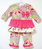 BABY NAY (ベビーネイ) トップス ＆ パンツセット Swing Two Piece Set LEOPARD ROSE (18M) 【並行輸入】