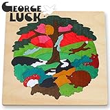 GEORGE LUCK（イギリス） 木製2重パズル W森の秘密【GL96】