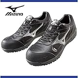 MIZUNO(ミズノ) オールマイティ 紐タイプ(ワーキング) (09ブラック×シルバー) シューズ 足幅ワイド(3E相当) (C1GA1600) 09ブラック×シルバー 26.5