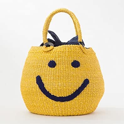A Jolie アジョリー スマイル ニコちゃん カゴバッグ ハンドバッグ A Jolie アジョリー カゴバッグ Amazon