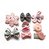 BIANHUAN 赤ちゃん ヘアピン ベビー 8点 セット こども 赤ちゃん ヘアクリップ 髪飾り ヘアアクセサリー 髪留め クリップ お誕生日 ドレス 記念日 プレゼント