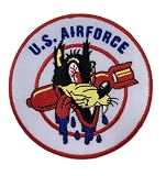 アメカジ ワッペン ミリタリー エアフォース AIR FORCE 爆弾ウルフ アーミー US ARMY アメリカ アイロンワッペン 刺しゅう アップリケ パッチ