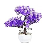 The perseids 枯れない花 観賞植物 インテリア飾り 卓上装飾 お誕生日 お祝い ギフト プレゼントに最適 【造花】 (パープル・ブルー)