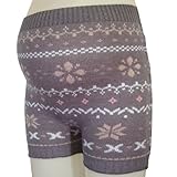 ネトゥル 雪柄あったかパンツ M-L グレー 3826