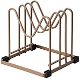 伸晃 ふたスタンド ブラウン 約幅15.8×奥行15×高さ15.7cm FS-BR