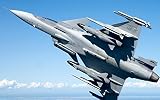 Military Saab Jas 39 Gripen Multirole fighter1 – 12 x 18メタルアルミ壁アート
