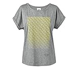 Mini Ladies 'コントラストSignetプリントTシャツグレー/レモン – XSサイズ