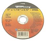 Forney 71846 Cut-Off Wheel with 5/8-Inch Arbor, Metal Type 1, A46T-BF, 4-Inch-by-1/16-Inch by Forney