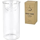 SPICE OF LIFE(スパイス) 水替えしやすい 水栽培ガラスベース 花瓶 BULB VASE バルブベース クリア ロング 直径8cm 高さ17cm KEGY4070