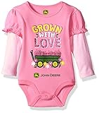 John Deere SHIRT ベビー・ガールズ カラー: ピンク