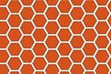 SheetWorld Fitted Pack N Play (Graco) Sheet - Burnt Orange Honeycomb - Made In USA by sheetworld