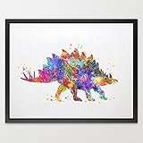 Dignovel Studios 13X19 Ankylosaurus Dinosaur Watercolor Print Nursery d?cor Kids Art Print Wedding G