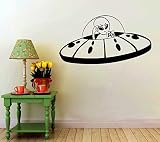 ユーフォーエイリアン空飛ぶ円盤壁デカールビニールステッカーホーム子供の部屋Cartoon CosmicデコレーションExtraterrestrial内部ビニールパターン( 2ain ) /アメリカから