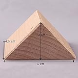 Mamimami Home 積み木 噛がため 6CM 三角形 立体幾何 ブナ素材 幼児 子供 教育 知育玩具 誕生日プレゼント 出産祝い 10個/ゼント