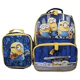 Minions Movie Dual Compartment Backpack with Lunch Box [並行輸入品]