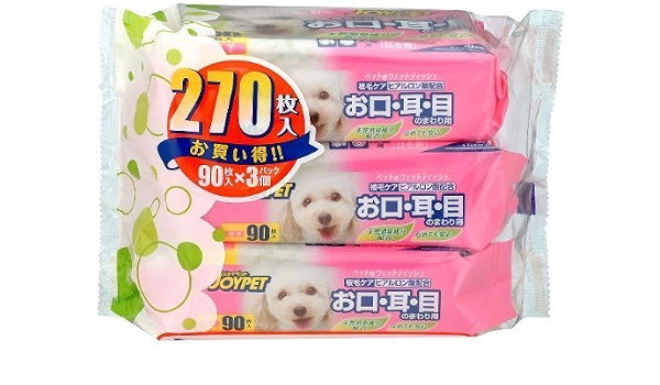 Amazon セット ジョイペット ウェットティッシュ お口 耳 目のまわり用 3個パック 12個 犬 猫 ペット用ウェットティッシュ 除菌 消臭剤 通販