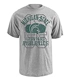 NCAA Michigan State Spartans Pro重量半袖ロゴTシャツ L ホワイト