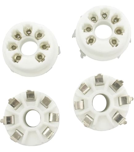 Amazon.co.jp: uxcell 6ピンチューブソケット 真空管ソケット