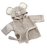 ベビー 赤ちゃん 新生児 おくるみ ボア フリース ブランケット ふわふわ すっぽり ナチュカラー (ネズミさん ライトグレー)