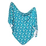 Large Premium Knit Baby Swaddle Receiving Blanket Unicorns Whimsy by Copper Pearl [並行輸入品]