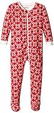 Hatley Baby Girls' Footed Fleece Coverall Classic Snowflakes Red 18 24 Months [並行輸入品]