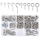 150個ねじフック ねじ込み ウォールフック 小物 壁掛け 吊り下げ 天井 収納 固定 金具 天井フック 吊り下げ パッドアイ ハンギングプランター 固定金具フック ネジフック スクリューアイフック ねじ込み式ネジフック 吊り下げ金具 取り付け金具 壁掛け式 高強度 室内室外兼用