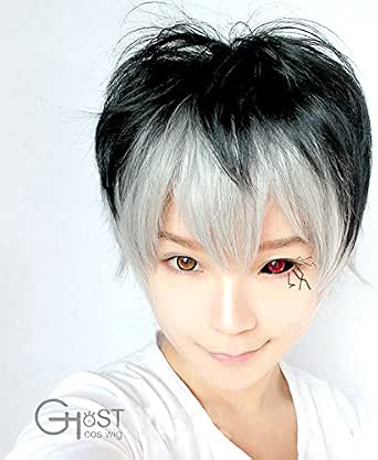 Amazon 黒 銀白 コスプレウィッグ 東京喰種トーキョーグール 佐々木 琲世 ハイセ かつら金木 研 Cos Wig Sunshine Onlineが販売 おまけ コスプレ 仮装 通販