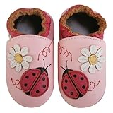 モモ ベビー 乳児/幼児用テントウムシ デザイン ソフト ソール レザーシューズ ネイビー 6-12ヶ月/米国幼児用サイズ3-4 M (インポート)