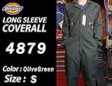 Dickies ディッキーズ 4879 OG（オリーブグリーン）Sサイズ　長袖つなぎ ツナギ 大きいサイズもあります