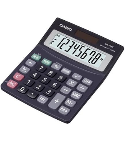 Amazon.co.jp: CASIO 卓上 8桁 MS-6-BKN : 文房具・オフィス用品