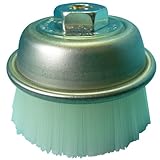 ネジ付カップブラシ 白ナイロン 75mm IS-491