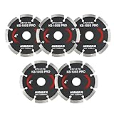 KSダイヤセグメント KS-105Sプロ ダイヤモンドカッター 105mm（4インチ）【5枚セット】みかげ石・硬質素材用