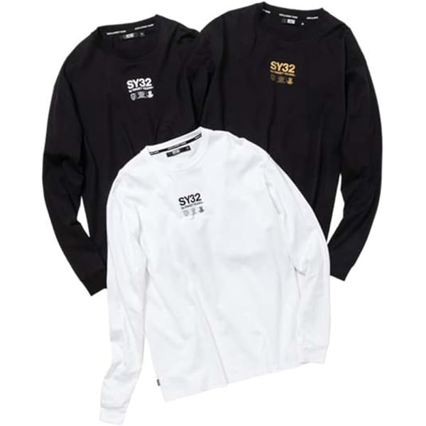 新品　 未使用品　 長袖Tシャツ　 SY32 ホワイト　 サイズL Amazon | [SY32 by SWEET YEARS] Tシャツ 長袖 おしゃれ