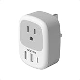 TESSAN bfタイプ 変換プラグ 海外 bf 変換アダプター コンセント 変換 2USB-AとUSB-Cポート 電源プラグ 出張旅行便利グッズ | イギリス シンガポール マレーシア 香港用