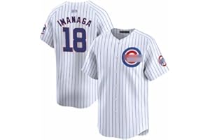 シカゴ・カブス 今永昇太 野球ユニフォーム 18番 IMANAGA 野球 刺繍ユニフォーム 通気性 半袖 快適夏服 練習着日常服 通勤 メンズジャージ 非公式