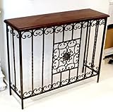 おしゃれ 玄関 花台 飾り台 サイドテーブル アイアン コンソール テーブル 北欧 ボックス デスク