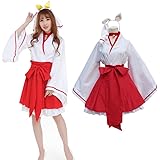 [GALSANG] 巫女さん コスプレ コスチューム コスプレ服 巫女 仮装 衣装 ハロウィン クリスマス 学園祭 イベント 文化祭