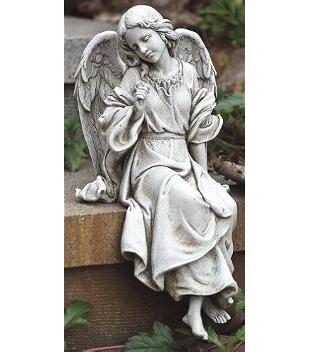 Amazon.co.jp: オーナメント 灯火の天使 幅25×奥行20×高さ45.5cm 1個 