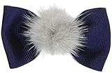 MANDY POMPOM Bow Navy