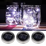 イルミネーションライト ガラスソーラーライト ソーラーストリングライト led 3点 セット 60LEDライト付き 全長6m パーティー 飾りライト ガーデンライト 屋外 室内 CkeyiN (暖かい