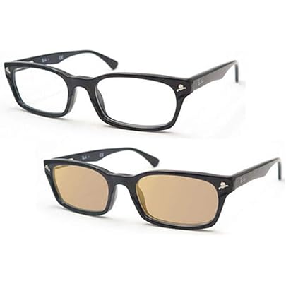 Amazon | 【色が変わる 調光メガネセット】レイバン Ray-Ban RX5345D