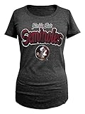 NCAA Florida State Seminoles Women 's Tri Blend半袖スクープネックTシャツ、スモール、オニキス