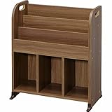 アイリスオーヤマ(IRIS) おもちゃ箱 ブラウン 幅63×奥行34.7×高さ75.3cm 絵本ラック ER-6030